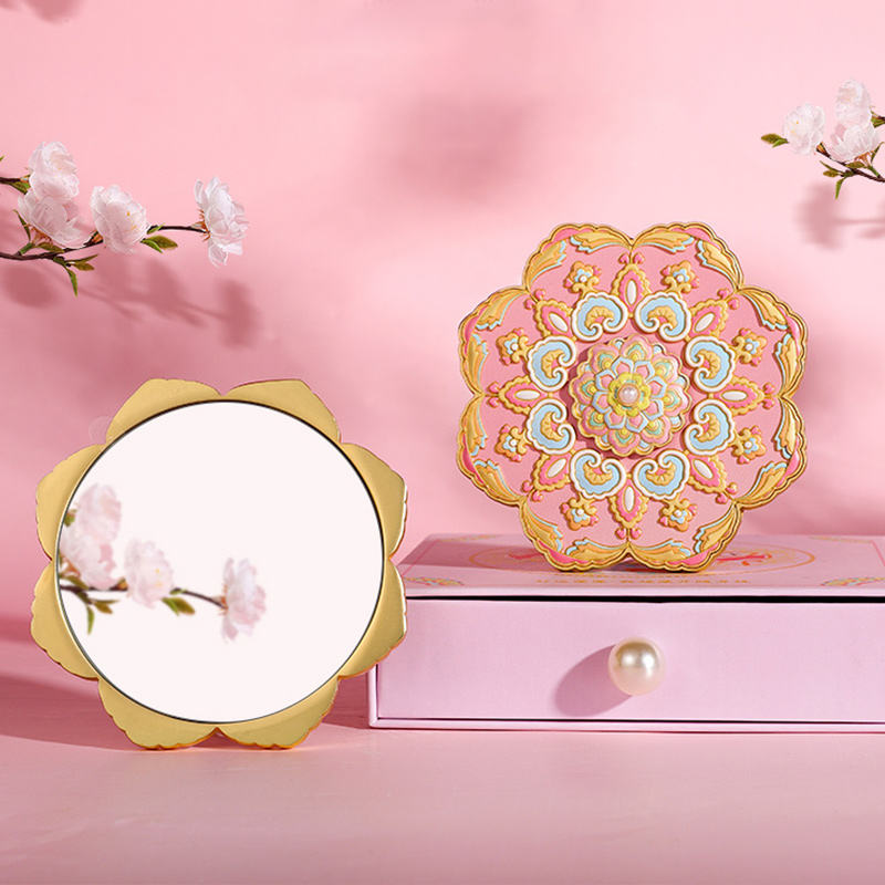 Custom Mirror Traditional Vintage Style Portable Rotatable Makeup Mirror