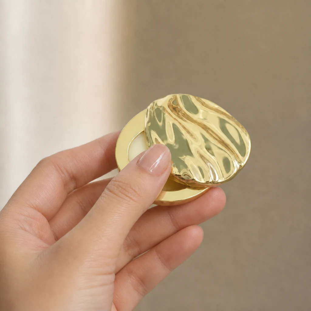 Custom Logo Metal Solid Perfume Container, Multi-use Tin for Lip Balm, Cheek Blush
