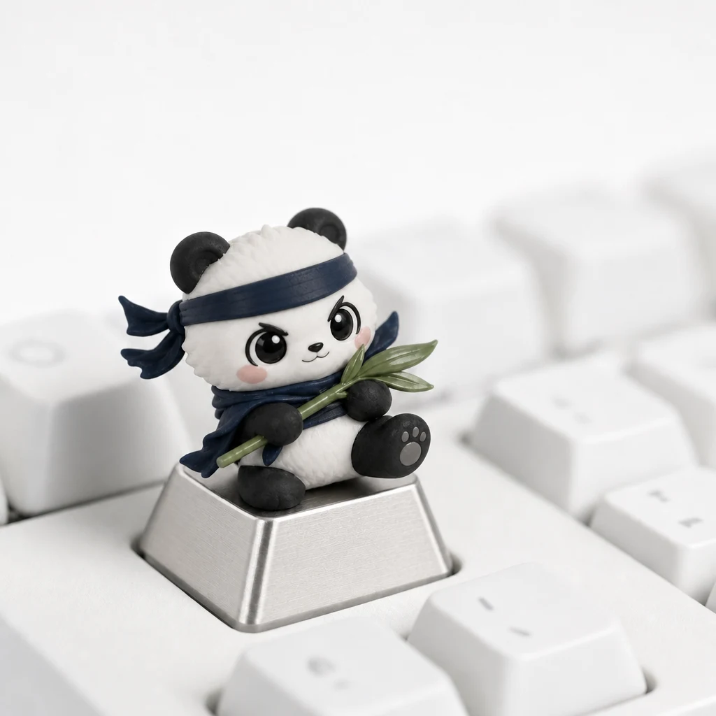 Wholesale Metal Keycap Personalized Custom Cartoon Character Collective PVC material 