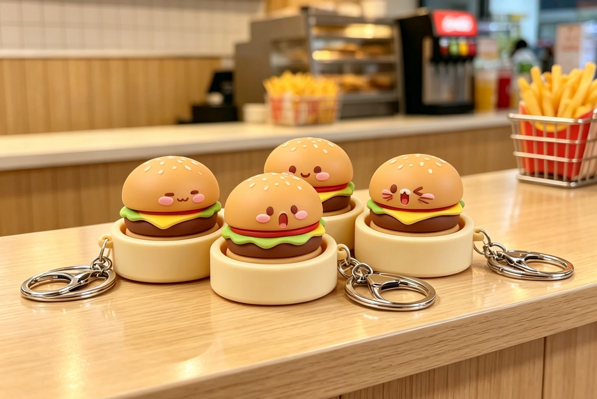PVC Keycap Stress Relief Toy Keychain for Daily Carry & Promo Gifts