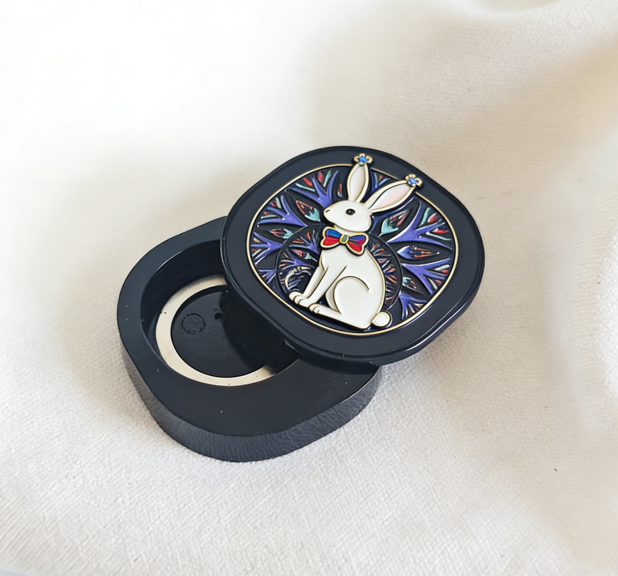 Special-Shaped Solid Perfume Box with Flip Lid - Custom Logo Empty Metal Container for Lip Balm