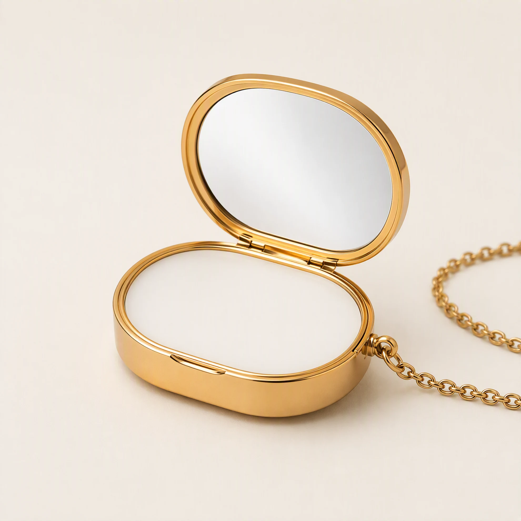 Hanging Solid Balm Box Portable Wearable Necklace Pendant Case for Solid Perfume & Lip Balm