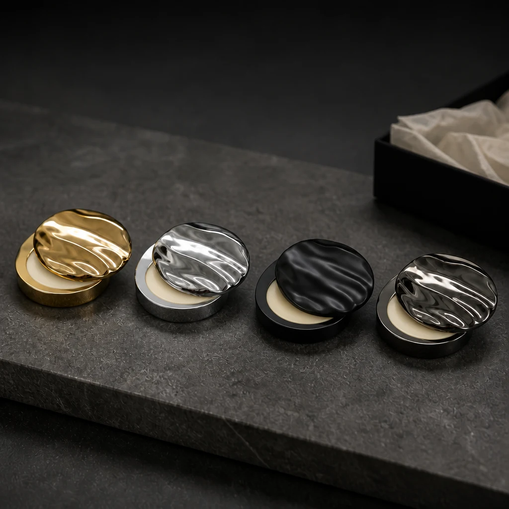Custom Logo Metal Solid Perfume Container, Multi-use Tin for Lip Balm, Cheek Blush