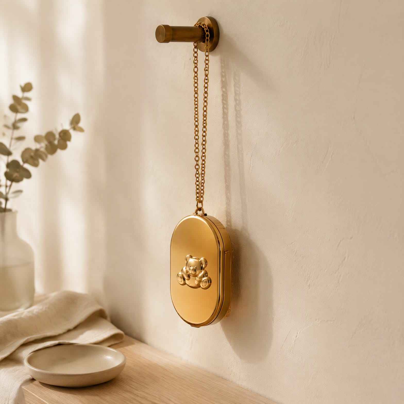 Hanging Solid Balm Box Portable Wearable Necklace Pendant Case for Solid Perfume & Lip Balm
