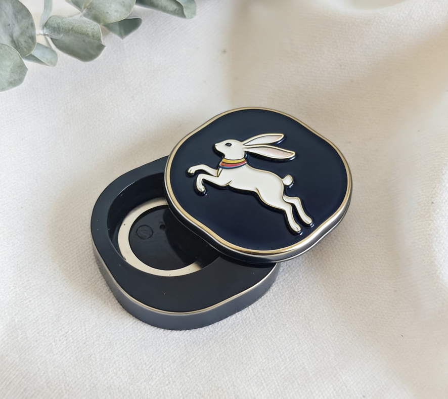 Special-Shaped Solid Perfume Box with Flip Lid - Custom Logo Empty Metal Container for Lip Balm