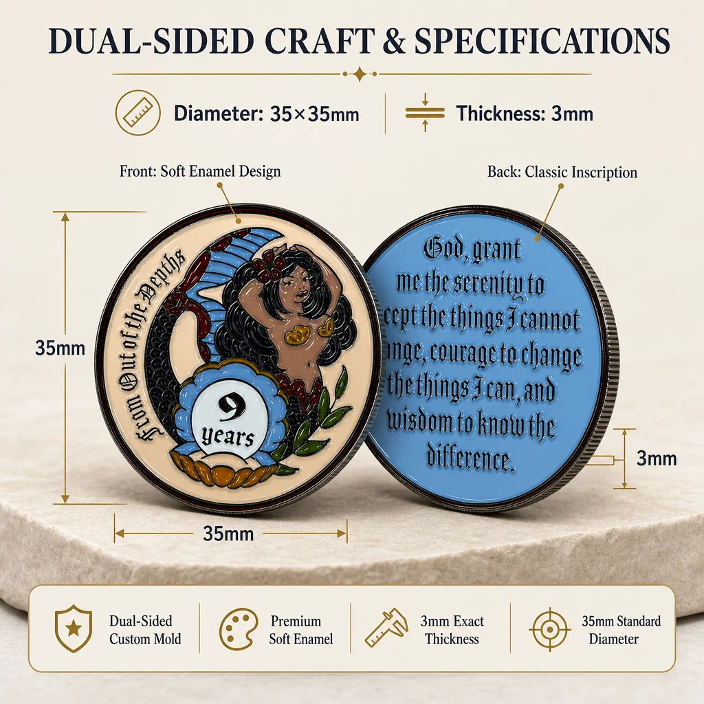 Custom Metal Commemorative Coin Wholesale Manufacturer Soft Enamel High Quality