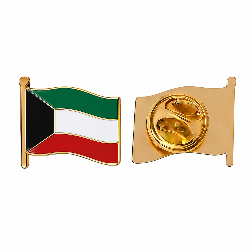Custom Metal Badge Zinc Alloy Country Flag Soft Hard Enamel Polishing Pin Wholesale Customization