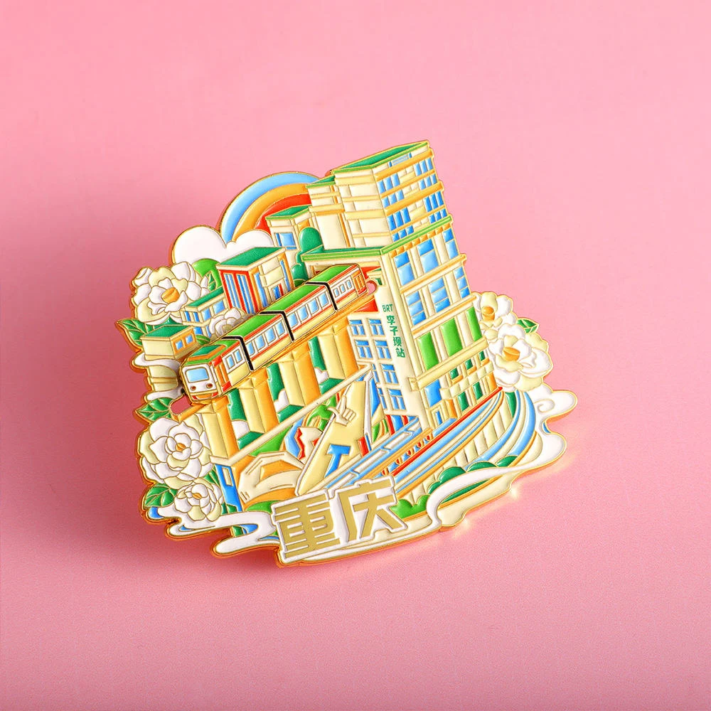 Customized Soft Enamel Slippable Fridge Magnet Metal Hard Enamel Slideable Refrigerator Magnets