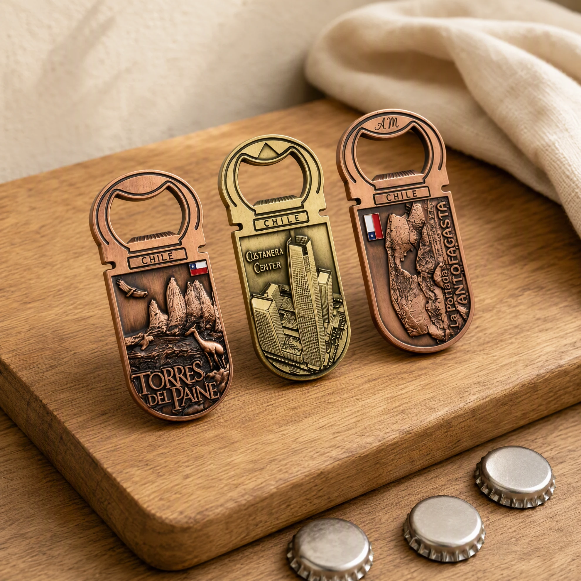 2-in-1 Metal Fridge Magnet Bottle Opener for Everyday Kitchen Use