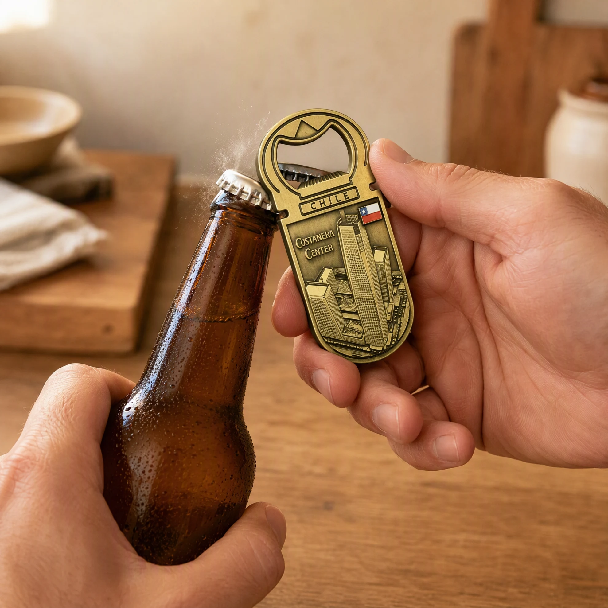 2-in-1 Metal Fridge Magnet Bottle Opener for Everyday Kitchen Use