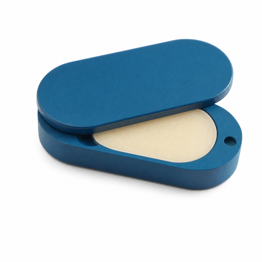 Ready Stock Rotating Flip Portable Oval Balm Tin Box Custom Logo Available