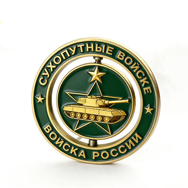 Rotated Metal Coin Custom Design Hard Soft Enamel Electroplating Souvenir Gift