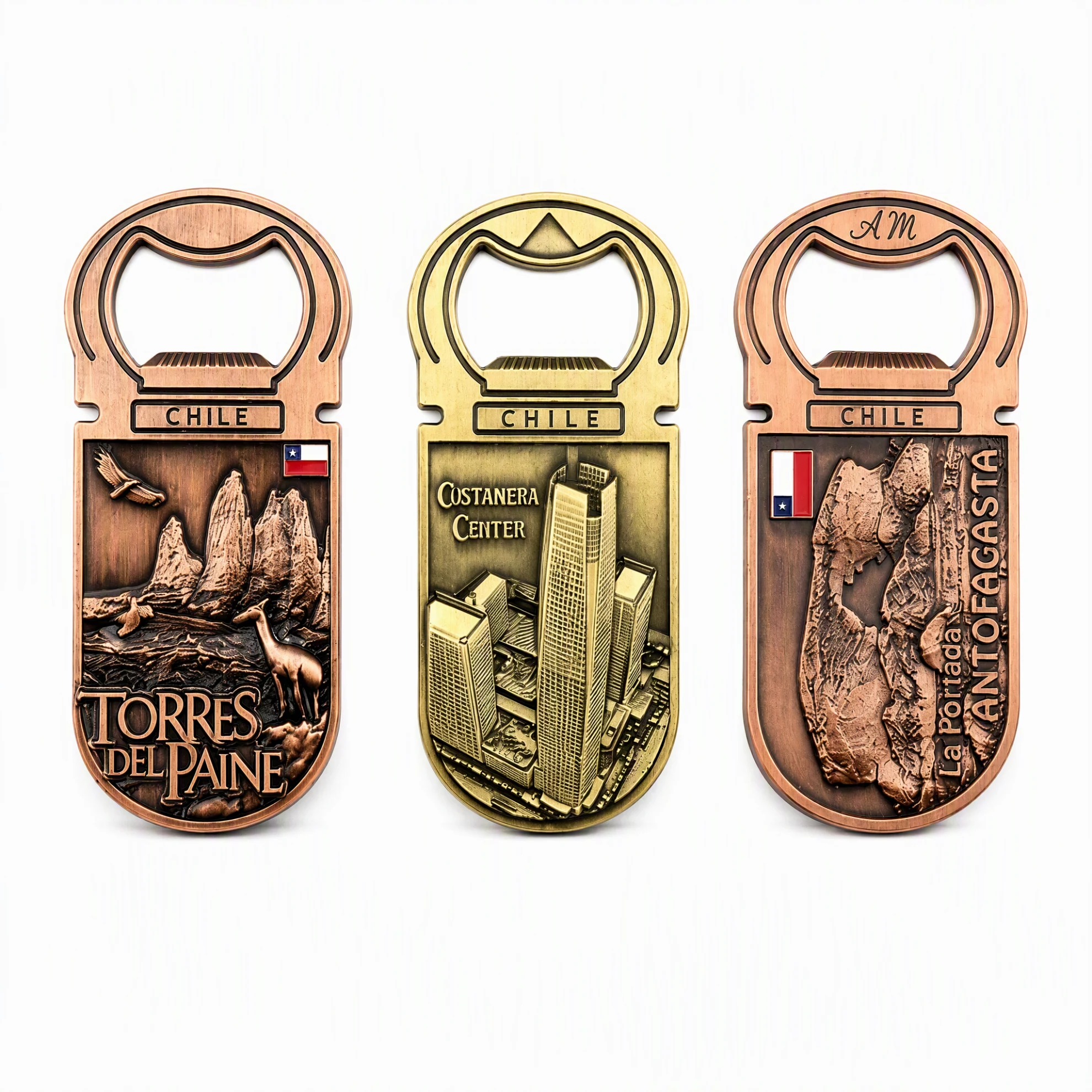 2-in-1 Metal Fridge Magnet Bottle Opener for Everyday Kitchen Use