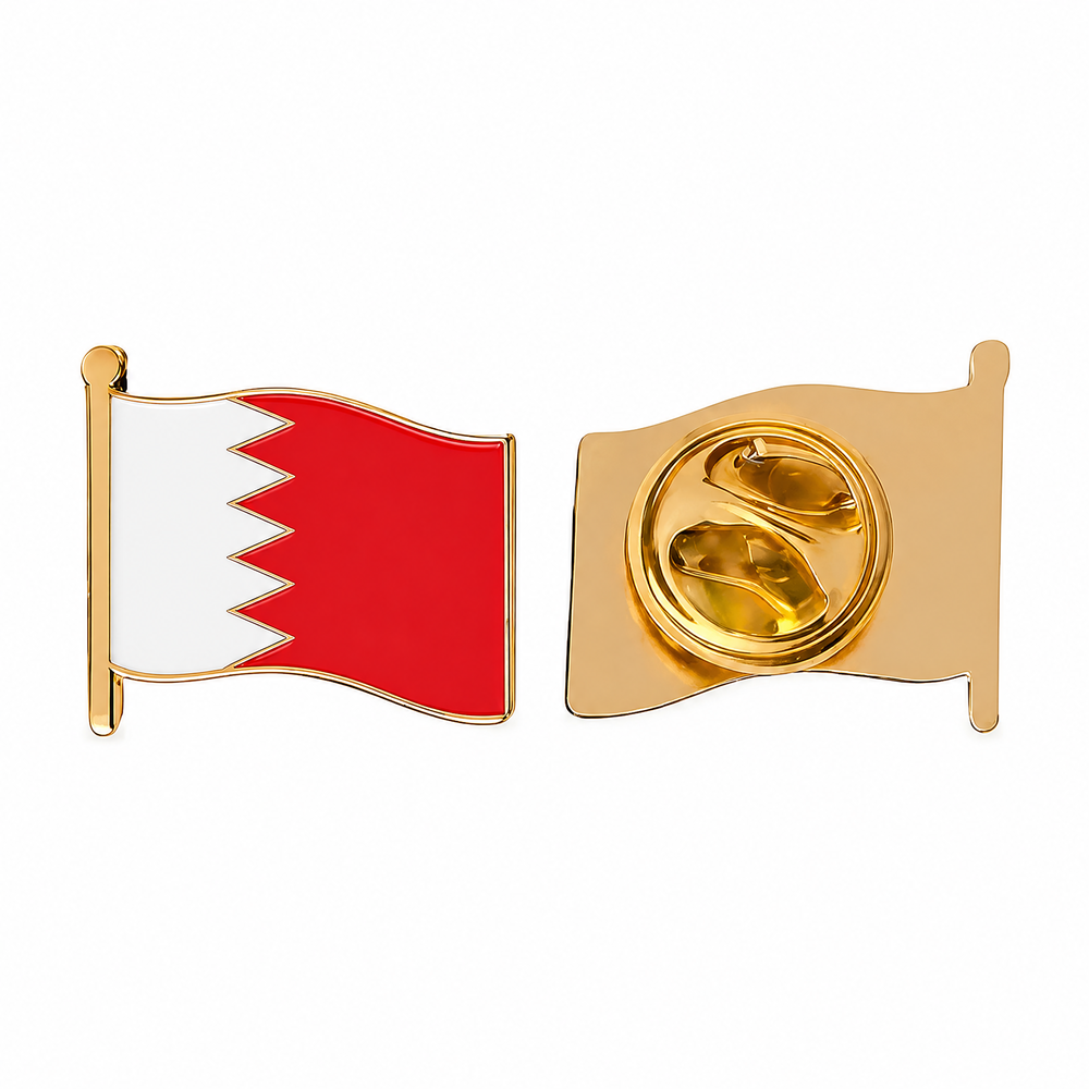 Custom Metal Badge Zinc Alloy Country Flag Soft Hard Enamel Polishing Pin Wholesale Customization