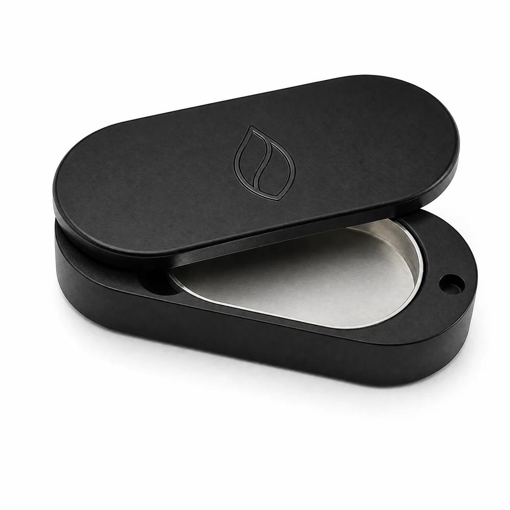 Ready Stock Rotating Flip Portable Oval Balm Tin Box Custom Logo Available