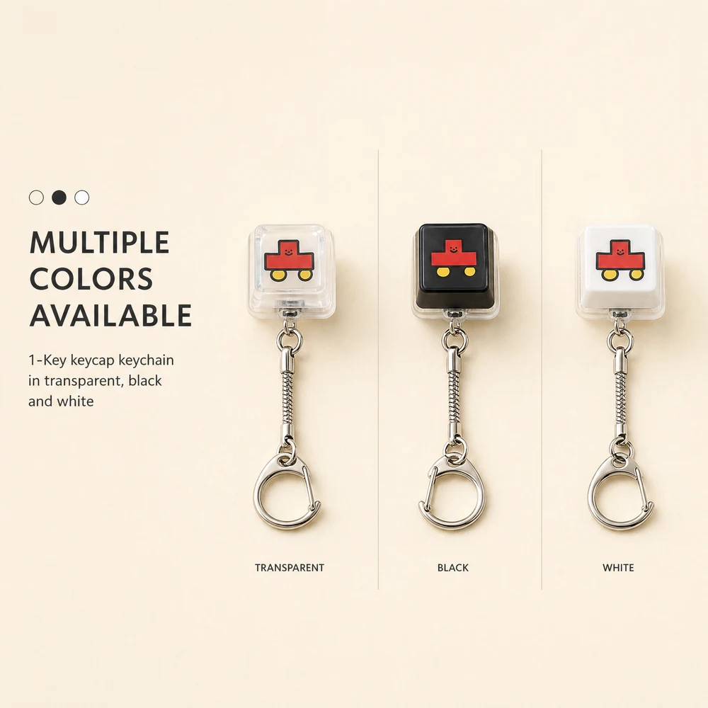 Custom Design 1-Key LED Keycap Keychain PBT Cultural & Creative Souvenirs for Scenic Spots