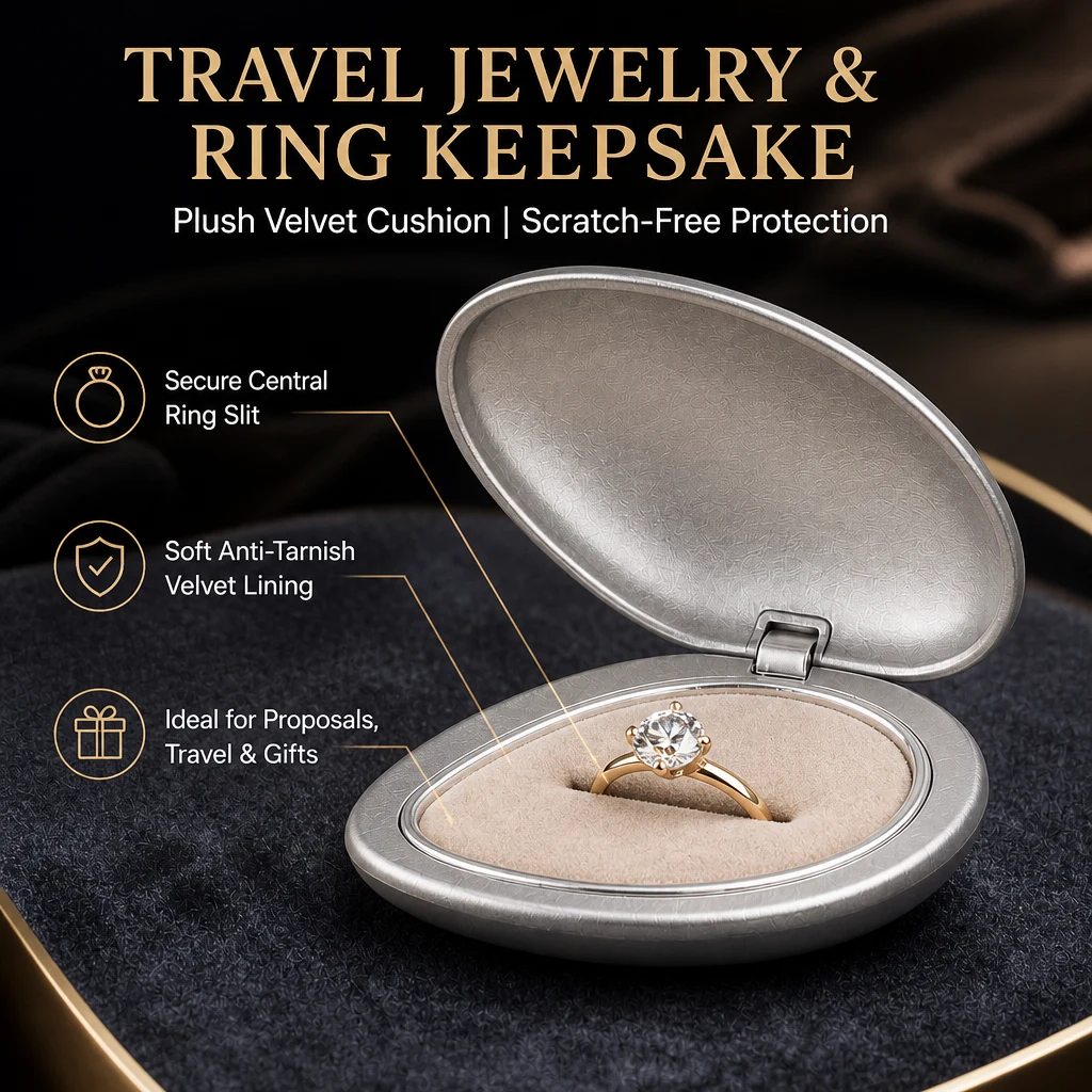 Custom Logo Multi Functional Modular Compact Case Solid Fragrance Balm Velvet Ring Keepsake Box 3 Grid Organizer