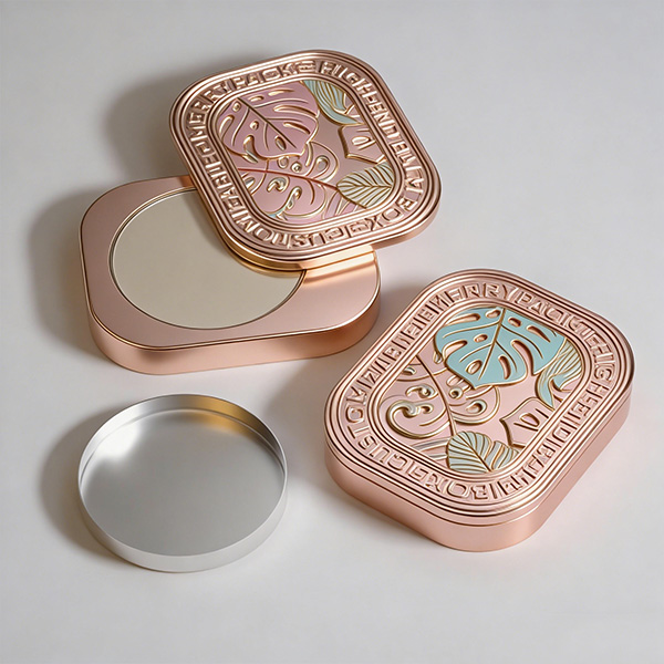 Solid Perfume Box Metal Compact OEM Brand Logo Customization