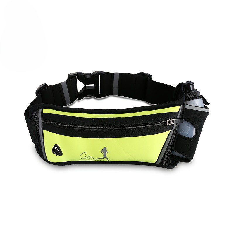 Unisex Waist Bag with Water Bottle Holder