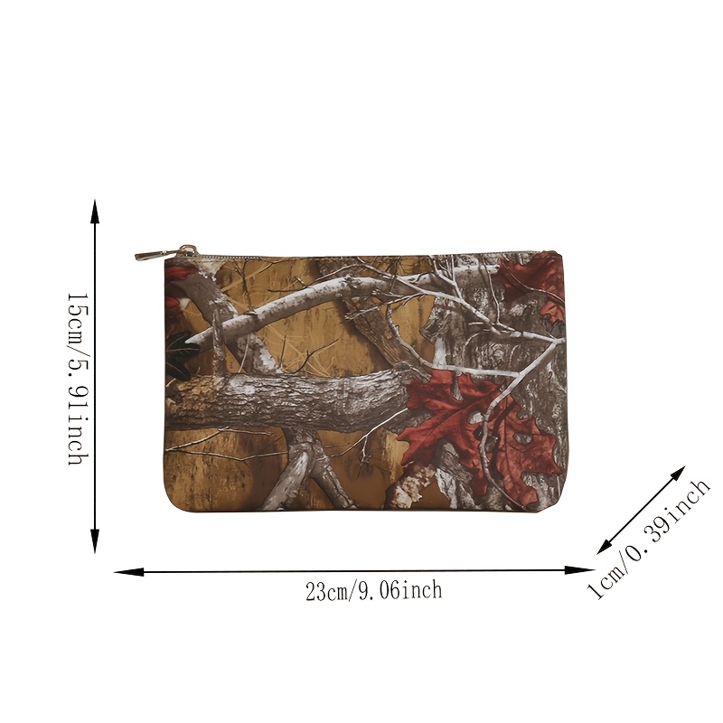Autumn Maple Leaf Print Cosmetic Bag 5