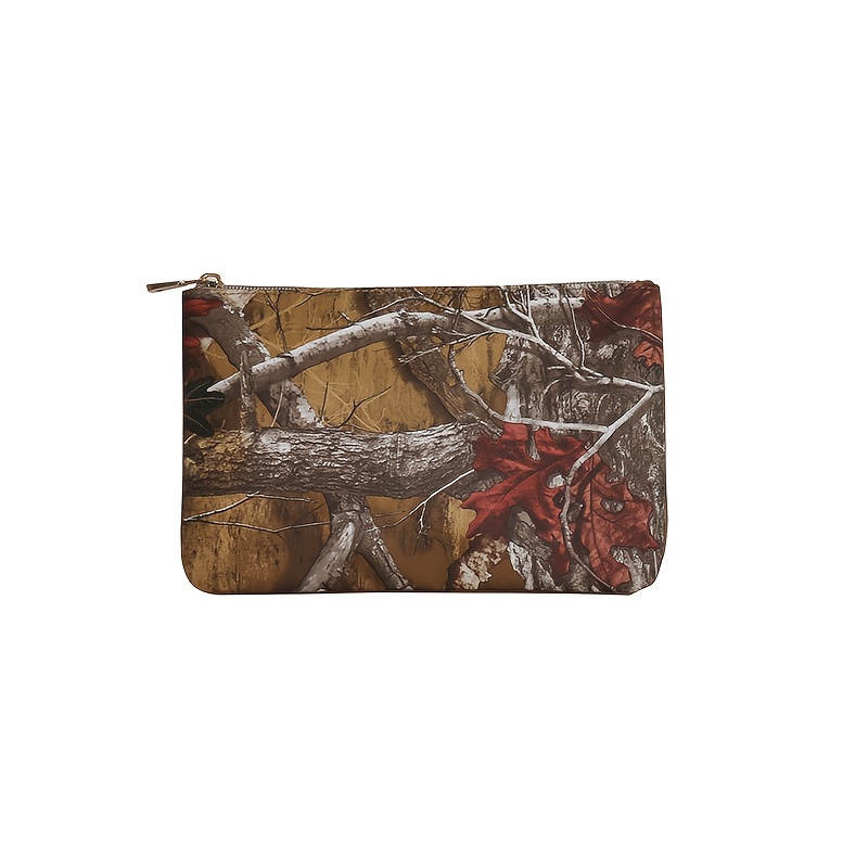 Autumn Maple Leaf Print Cosmetic Bag